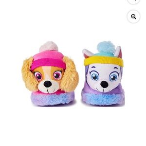 Paw Patrol Sky & Everest adorable child fuzzy slippers shoes